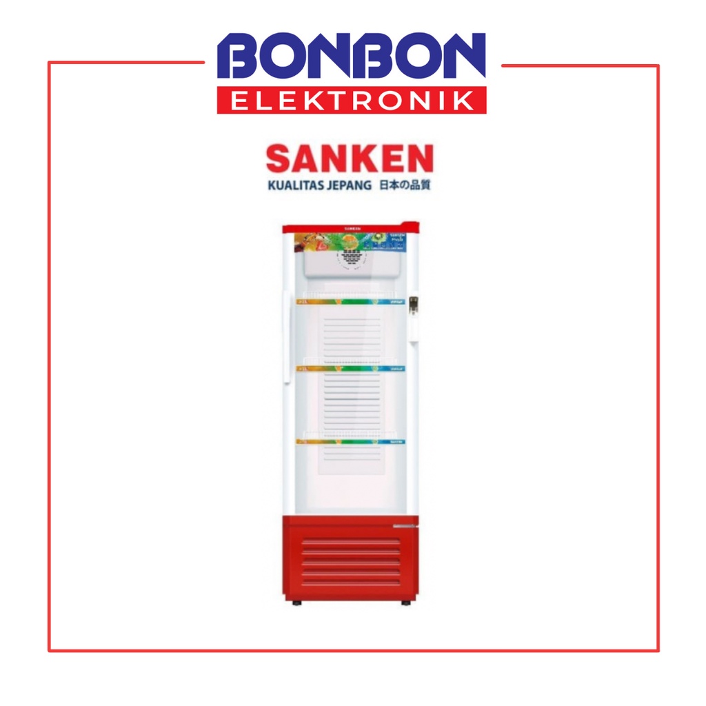 Sanken Showcase Display Cooler 220L SRS-229BK / 229MR / SRS 229 BK MR