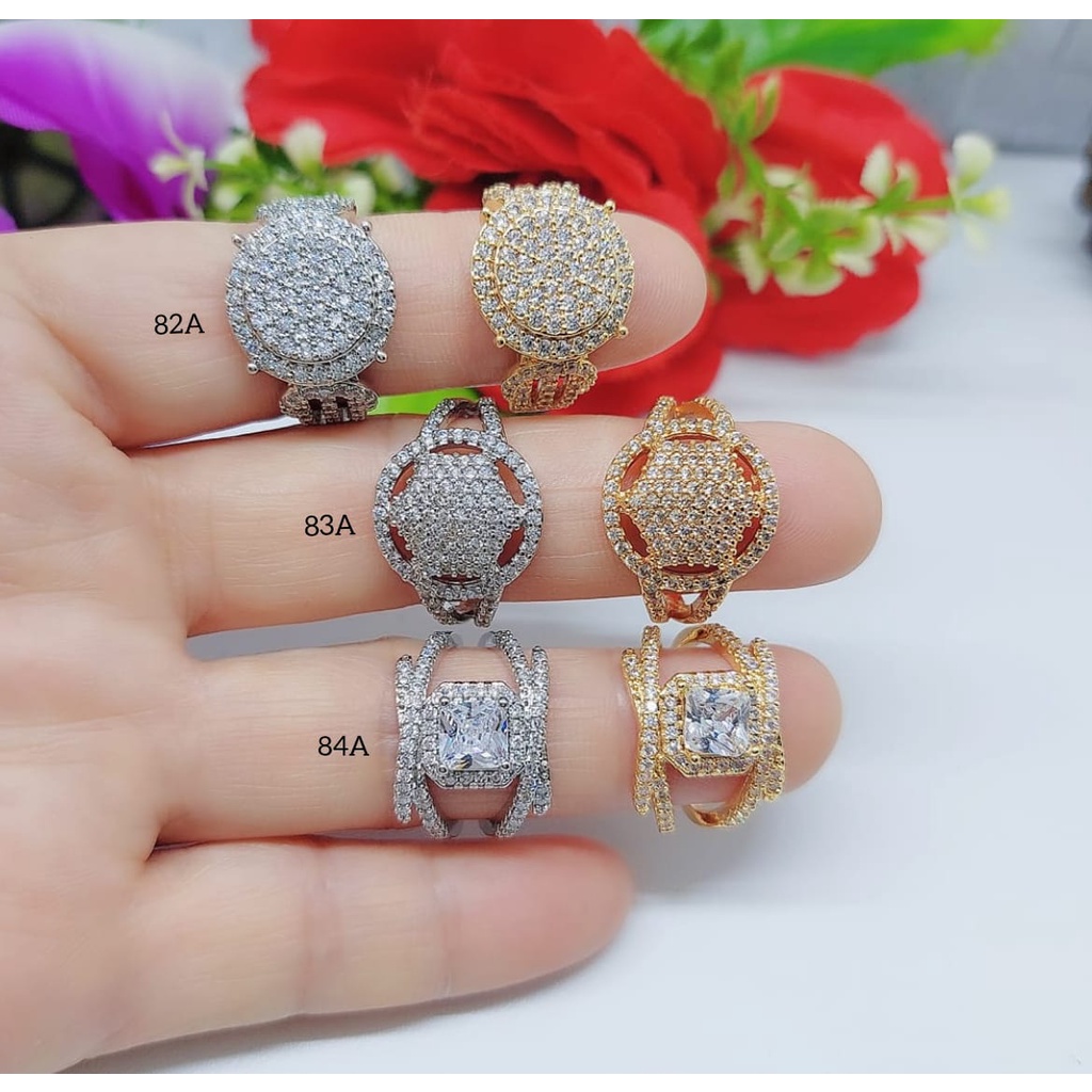 Cincin Xuping Permata Lapis Emas 82A-84A