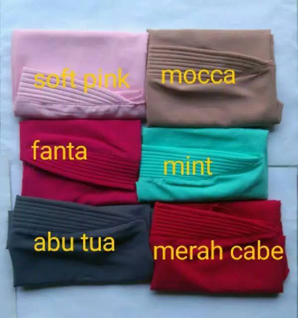 Jilbab Instan Najma 1 Slup Praktis Model Salwa Sherin Motif Abstrak Instant Pad Anti Tembem Antem