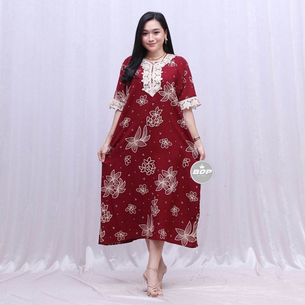Temukan DASTER ARAB ZEEMA | RAYON SUPER GRADE A | RESLETING DEPAN BUSUI | RENDA MILO-Arina marron