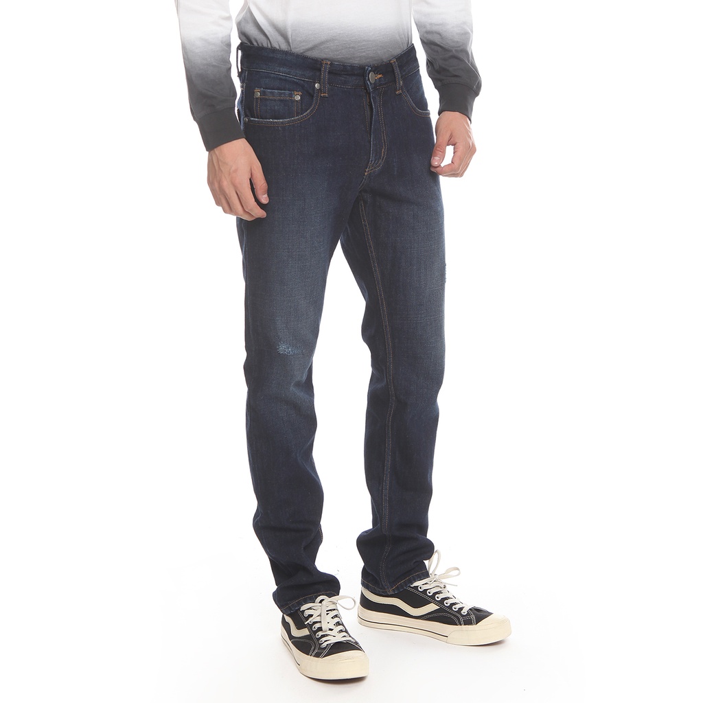 Juice Ematic Celana Panjang Denim Pria Navy PRAHA MPND24601-NVY Planet Surf
