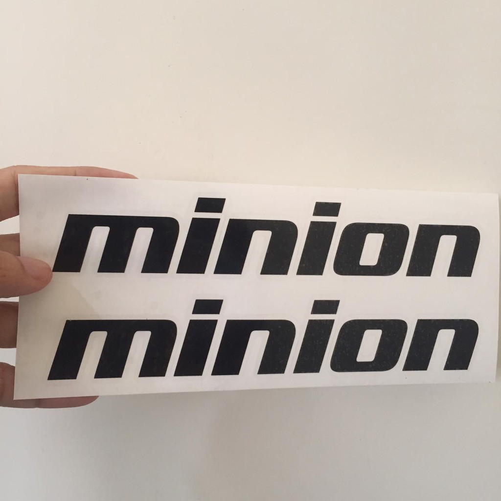 CUTTING STICKER FRAME SEPEDA MINION BIKE