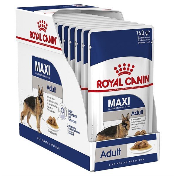 Royal Canin Maxi Adult Pouch 140gr 140 gr Makanan Anjing Basah Wet Dog