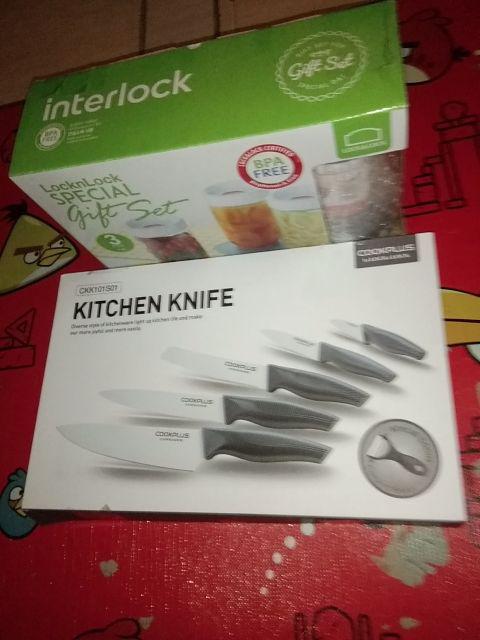 Lock & Lock Cookplus Knife 5p Dan 6p Set With Color Box / Pisau Lock N Lock