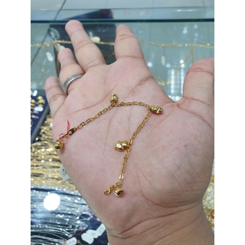 gelang anak emas 700 nori gantungan boneka lucu