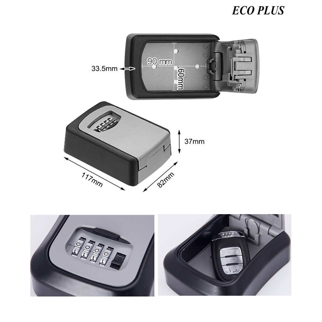 Password Storage Box Safety Box Tempat Kotak Penyimpanan Kunci Door Key