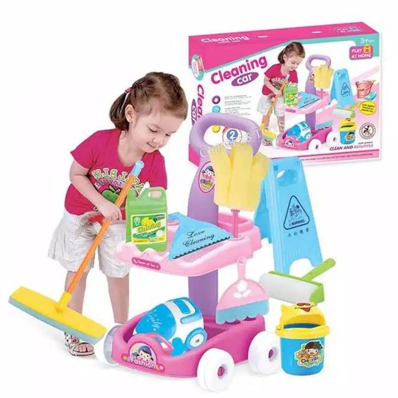 Mainan Cleaning Set Dus - Mainan Edukasi Anak Cleaning Car Diy Set