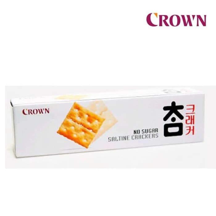 

Crown Saltine Crackers - Kreker Asin Snack Korea Berat bersih 56g Made in korea