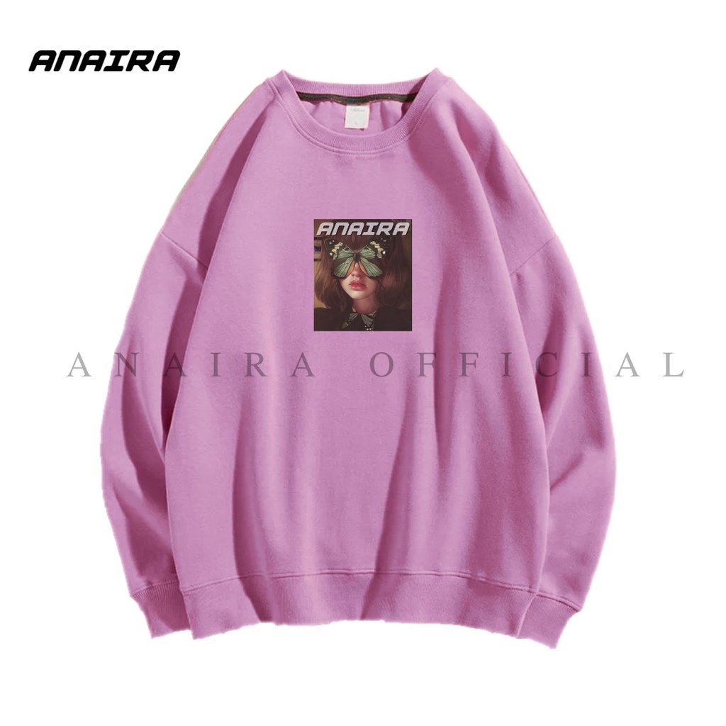 BUTTERFLY GIRL SWEATER CREWNECK ANAIRAOFFICIAL