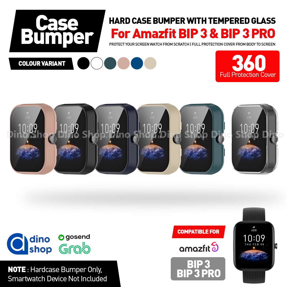 Hard Case For AMAZFIT BIP 3 Casing Full Cover Screen Protector BIP3 PRO