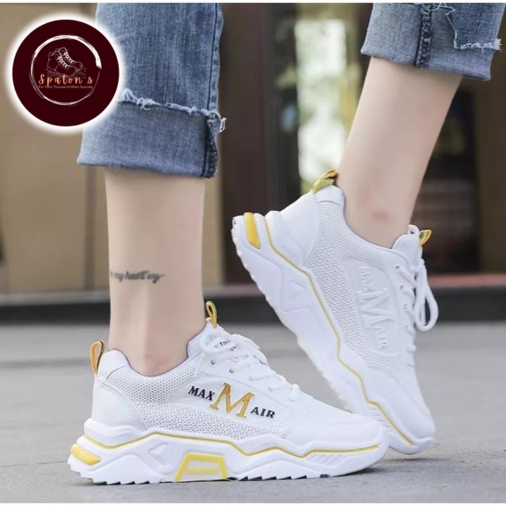 Sepatu Senakers Wanita Korea Style Putih Terbaru Sepatu Cewek Kekinian Sepatu Olahraga Running Sport Wanita Murah Spatu Sneakers Sneaker Wanita Cewek Cewe Korea Korean Style Fashion Perempuan Terlaris Terkini Kekinian Terbaru