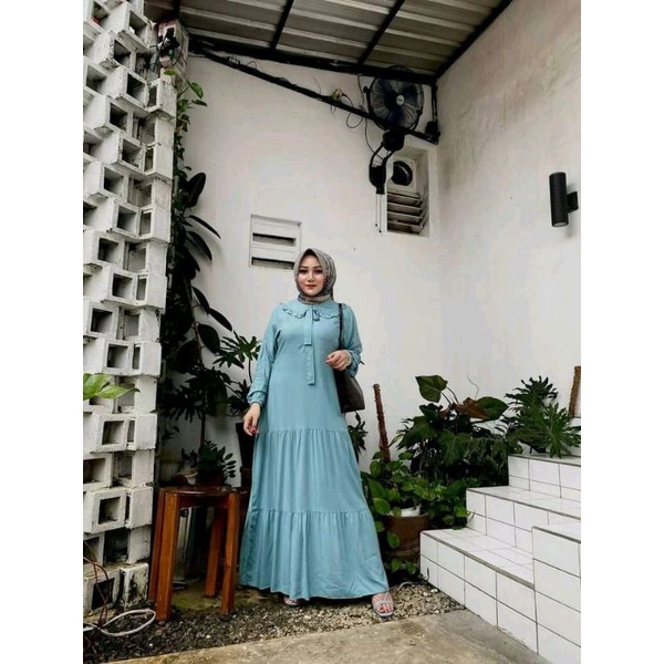 MIDI CRINGKLE MIDI CRINKLE MIDI DRESS PREMIUM CRINKLE LONG TUNIK RAYON CRINKLE