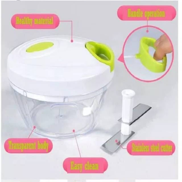 Manual Chopper Mini Cutter Q2 Perajang Bawang Manual Serbaguna type P 201 Vegetable Meat Mincer