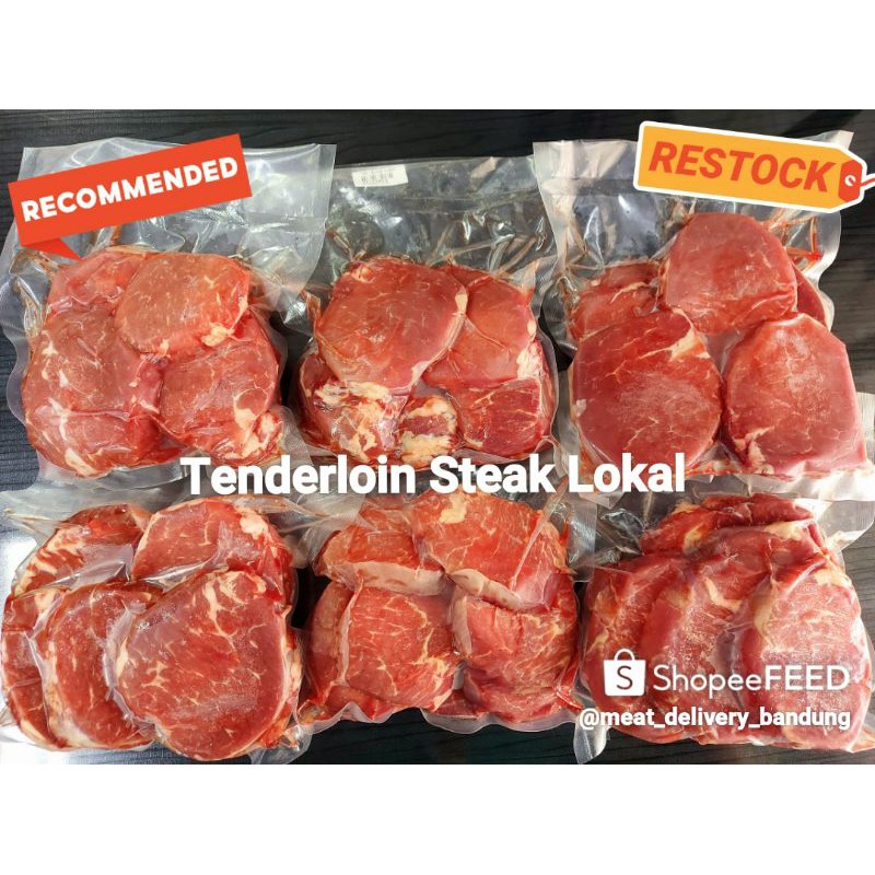 

Daging Tenderloin Steak Sapi. Halal