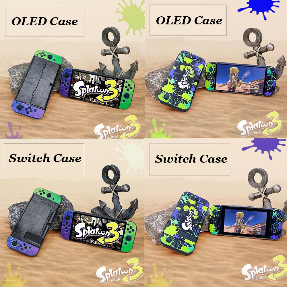 Case Pelindung Penyimpanan Konsol Game Nintendo Switch Splatoon 3 Tema V1 V2 / OLED