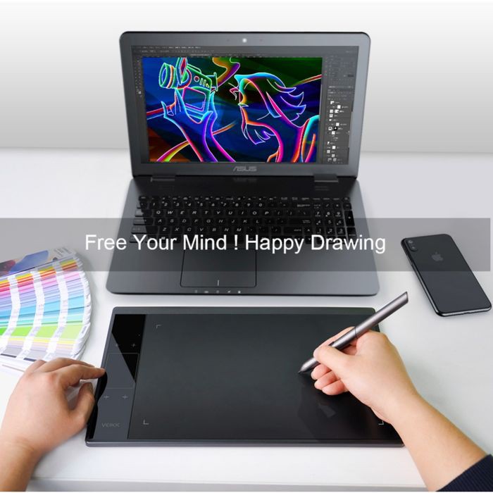 VEIKK A30 Digital Graphic Drawing Pen Tablet untuk Gambar Menggambar