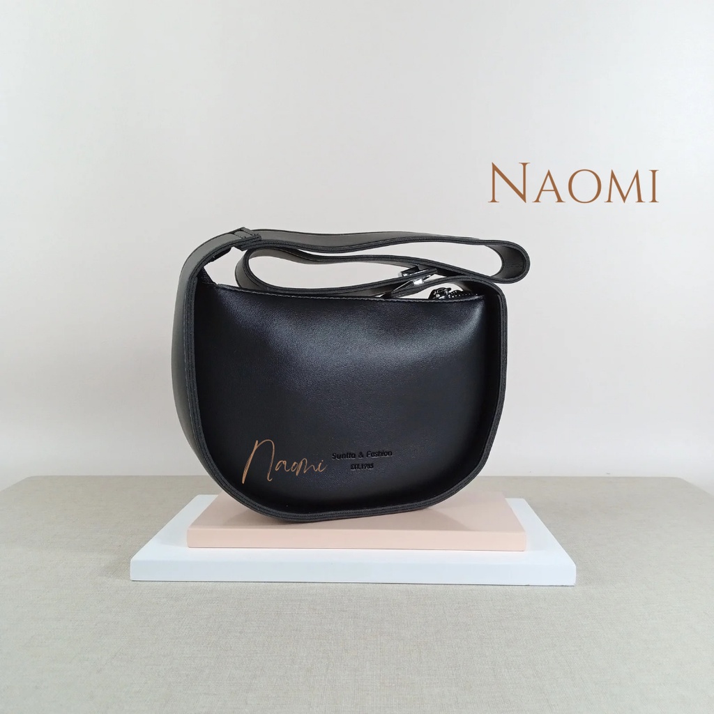 NAOMI - Andini Sling Bag Impor - Tas Selempang - Tas Import Wanita Fashion Korea - Sling Bag Model Cantik Unik Kekinian Terbaru - Latest Daily Selempang - Sling bag PU Leater