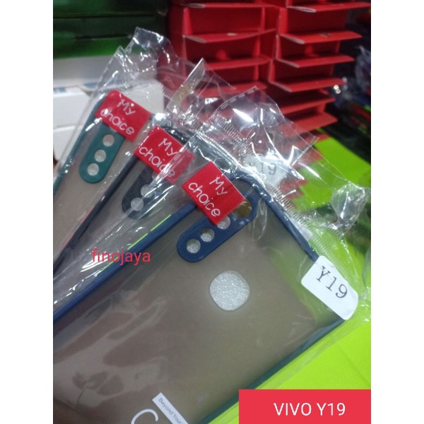 Case Aero My choice Vivo Y19 Silikon Dove Pelindung Camera