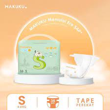 Makuku Comfort+ Tape 100% SAP|Popok Sekali Pakai