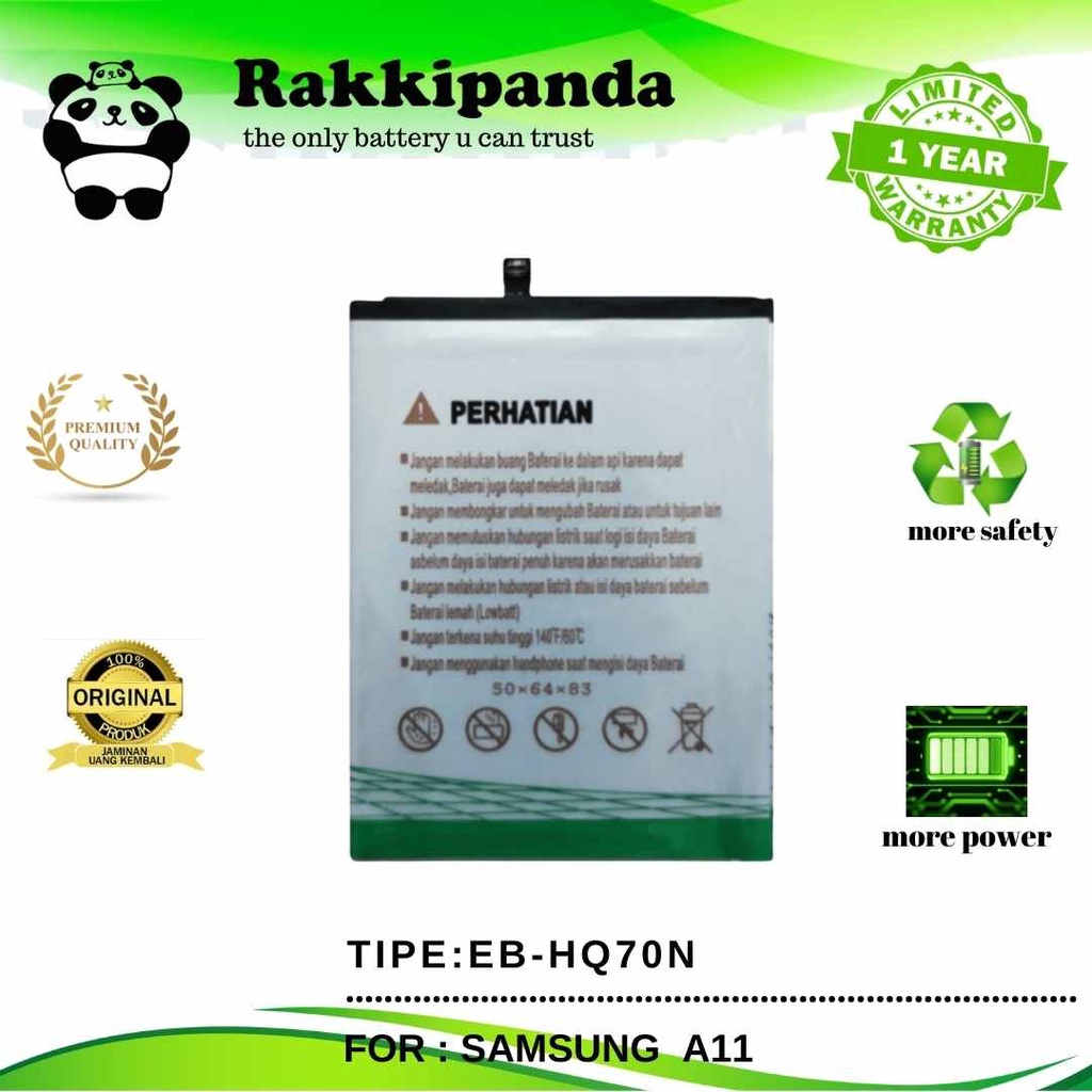 (R/K)- RakkiPanda - EB-HQ70N Samsung A11 Batre Batrai Baterai