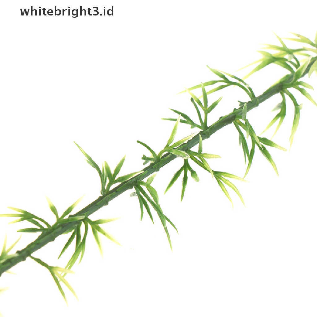 (whitebright3.id) 20pcs Mainan Miniatur Pohon Bambu Bahan Plastik Untuk Dekorasi Meja