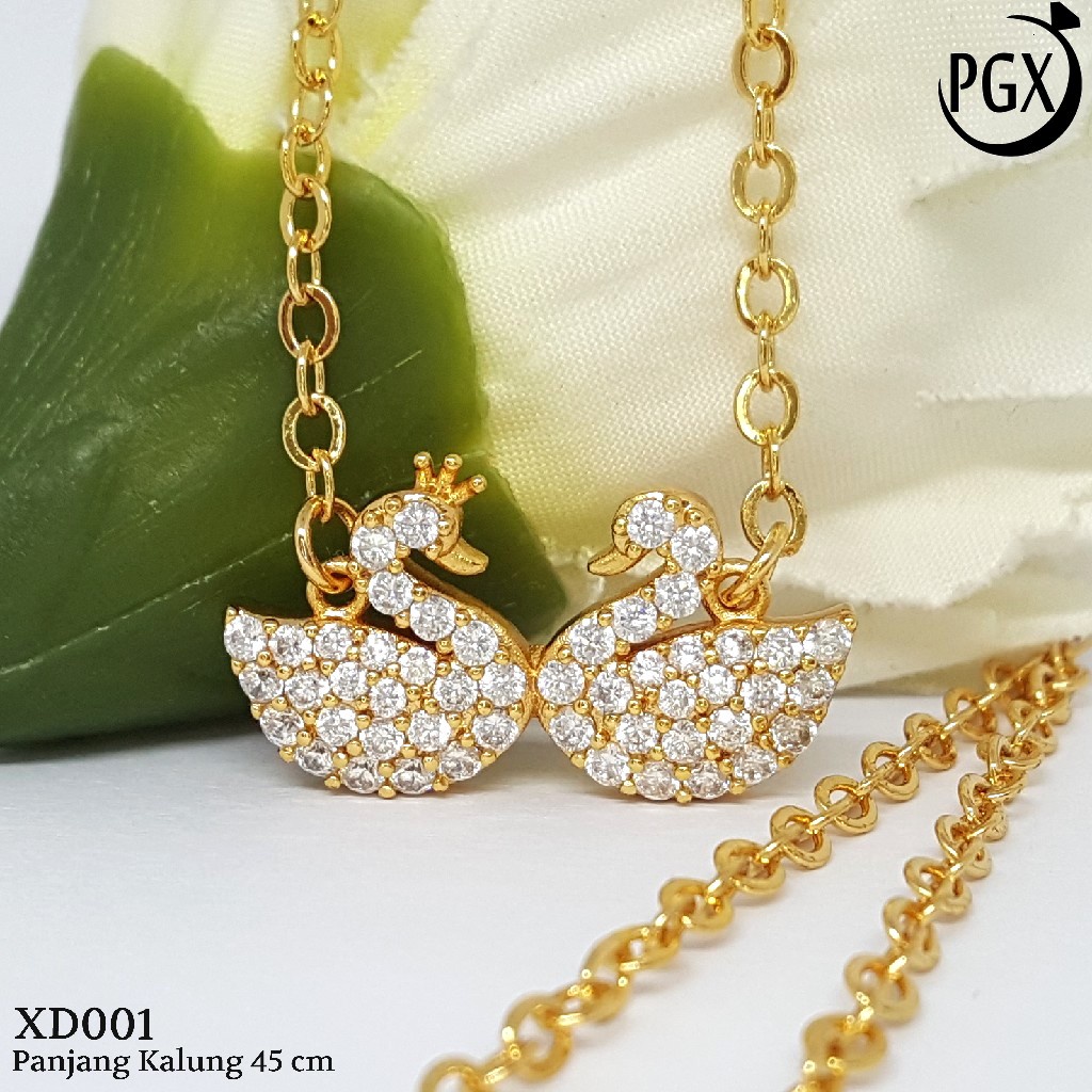 PGX Kalung Wanita Xuping Aksesoris Fashion Perhiasan Lapis Emas Premium - XD001