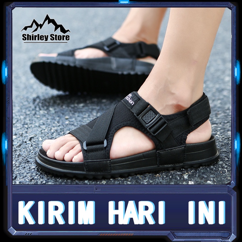 【COD &amp; Kirim Hari ini】 Sendal Kasual Pria Sendal Gunung Pria Sendal Pria Tali Yang Bisa Dilepas Sendal Pria Casual Sandal Gunung Pria Sendal Fashion Pria Sepatu Sandal Pria Sendal Cowok Kekinian Sandal Pria Sendal Pria Kekinian