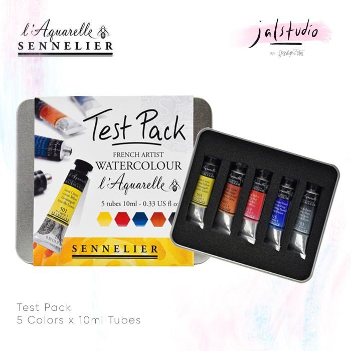 

BARU! SENNELIER L' AQUARELLE WATERCOLOR WATERCOLOUR TEST PACK SET 3/5 COLOR ALAT LUKIS TERMURAH DAN TERBARU AL4