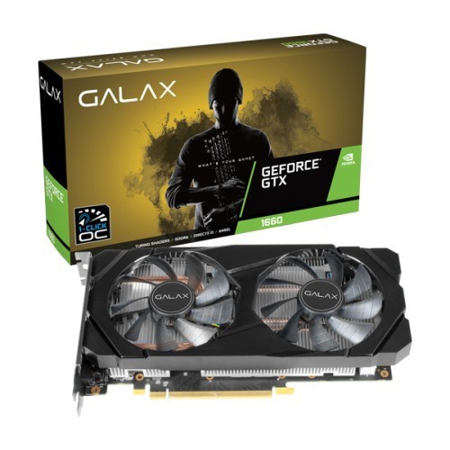 GALAX Nvidia Geforce GTX 1660 GTX1660 6GB DDR5 OC 1-Click OC DUAL FAN