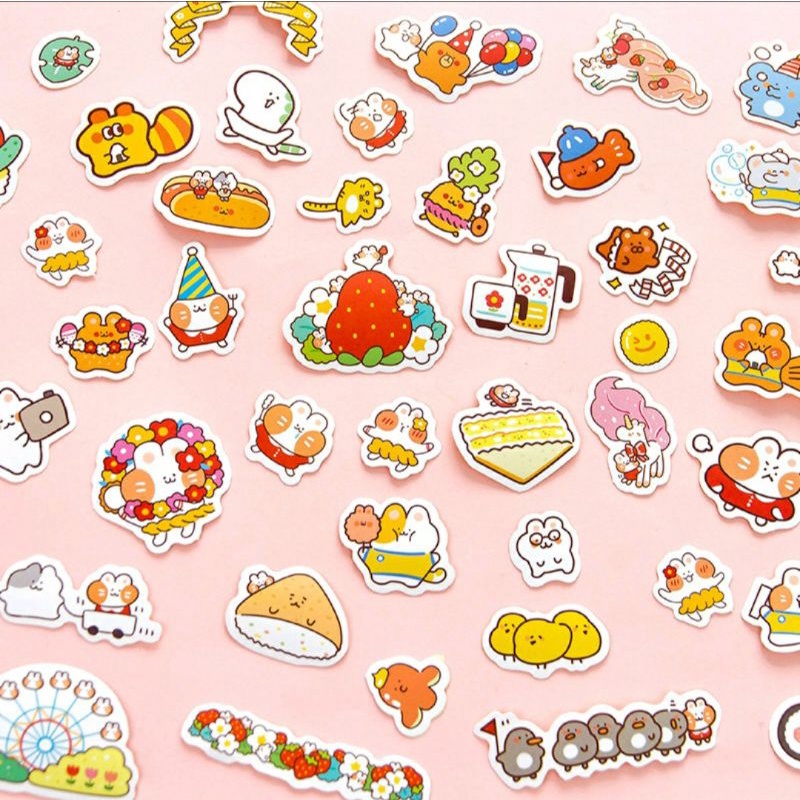 

Sticker stiker Kartun Lucu Meaterball Stiker Journal Bujo / Sticker Aesthetic TUMBLR ST02 - Doaejo