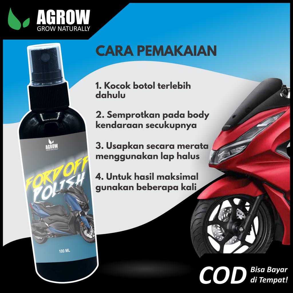 Fordoff Polish Pengkilap Body Motor Doff Mobil Matte Semi Coating Nano Ceramic Wax Spray Sealant Guard Pelindung Cat Pengkilat 100ml By Agrow