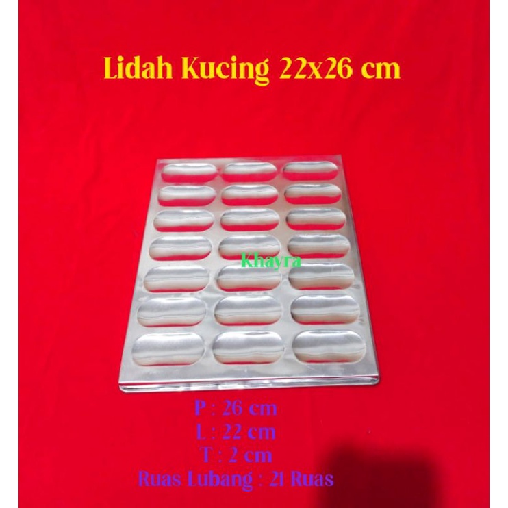 lidah kucing 22x26cm/loyang panggang/lidah kucing anti lengket/aneka loyang/loyang kotak