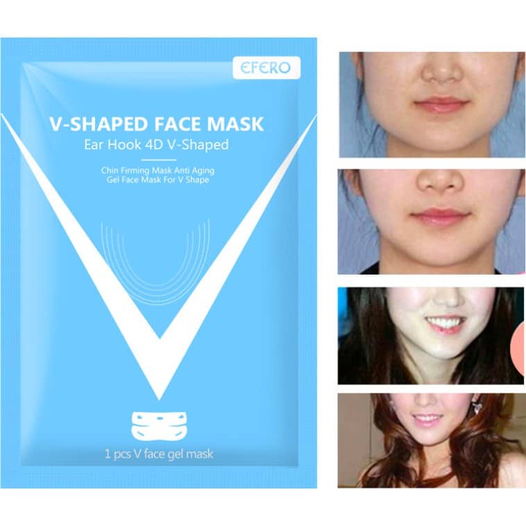 EFERO V-SHAPED MASK - MASKER V SHAPED - EAR HOOK 4D V SHAPE GEL MASK