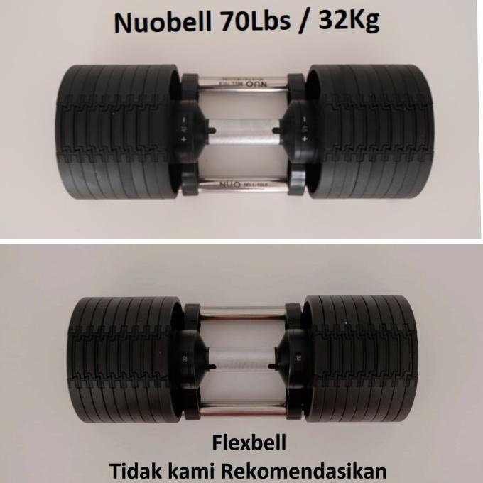 Nuobell Flexbell 32Kg Adjustable Dumbell Bowflex Kettler Proflex