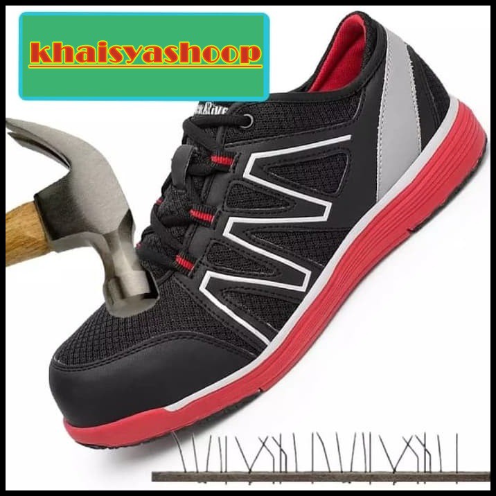 SEPATU / SAFETY SHOES / SEPATU SAFETY HITAM PUTIH / SEPATU SAFETY MODEL SNEAKER / SEPATU IMPORT