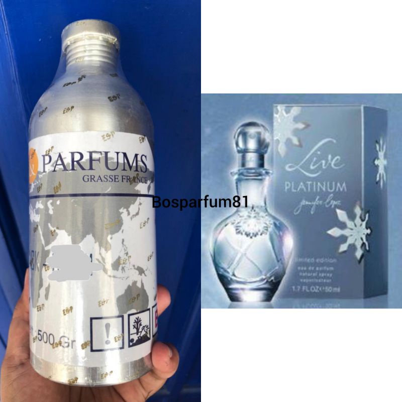 bibit parfum live platinum original 100mg murni asli