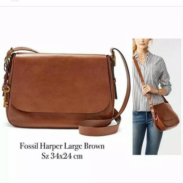 Tas Fossil Harper Brown Large Original