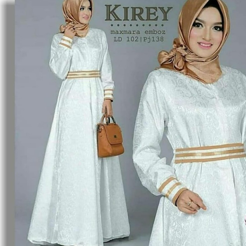 Ns FC Najibah Gamis Syar'i asdf Putih Benhur Abu Toska 