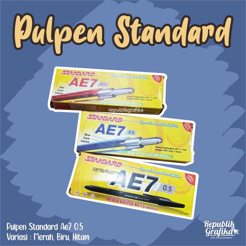 READY Pulpen Bolpen Ball Point Pen Standard AE7 0.5