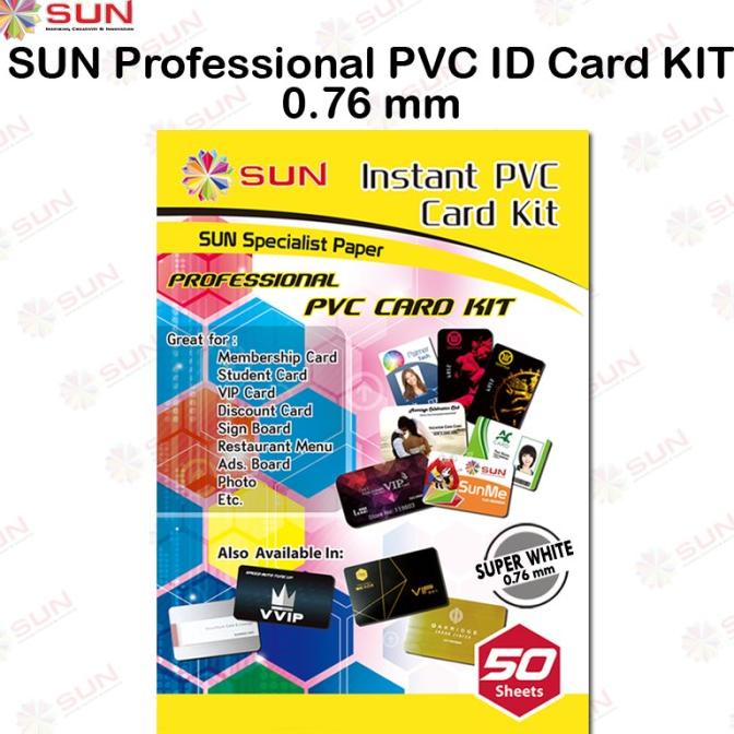 

[[COD]] SUN Kertas PVC ID Card 0.76 White HEMAT Kode 478