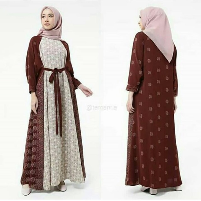 Ria Miranda nagari gamis allsize like new banget,  defect