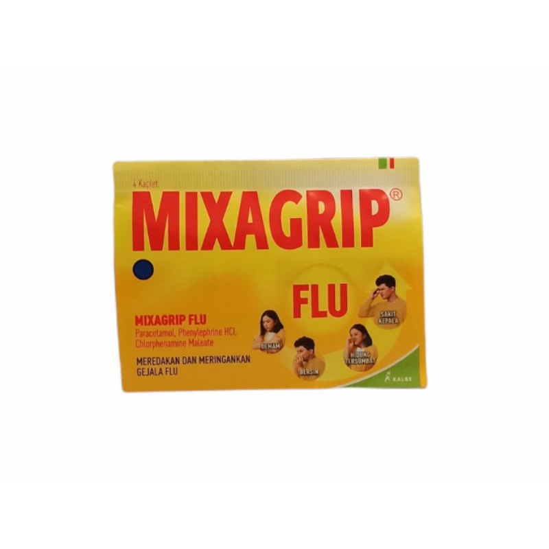 Mixagrip Flu 4 Tablet Per Setrip (kuning)