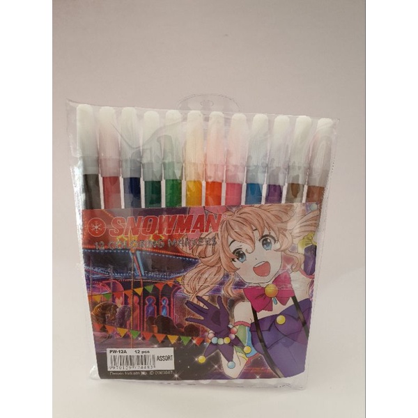 

spidol snowman 12 warna