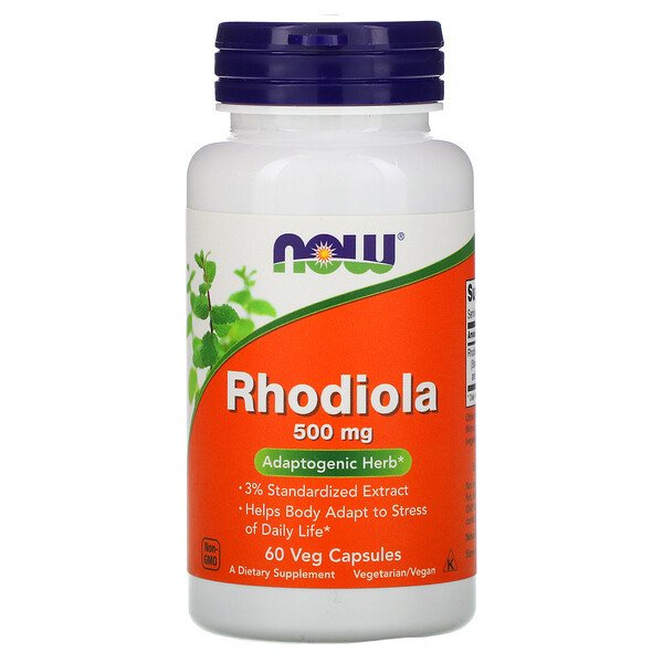 Now Food Rhodiola 500 mg 60 Veg Cap Now Rhodiola Ori USA