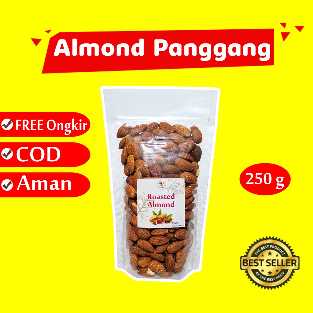 

KACANG ALMOND PANGGANG 250GR BIJI BIJIAN ALMON ROASTED MATANG 250 GR ORIGINAL