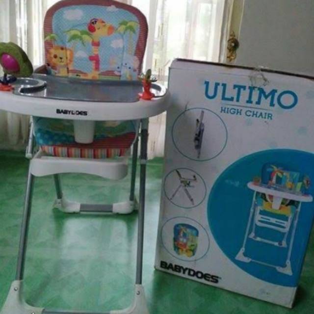 baby does ultimo high chair CH04 kursi makan baby 