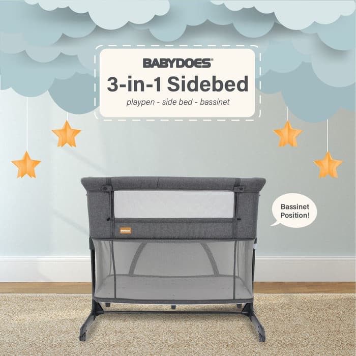 Makassar! Box / Tempat Tidur Bayi Babydoes 3 in 1 Side Bed