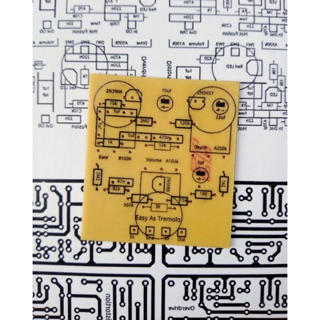 PCB EFEK GITAR EASY AS TREMOLO
