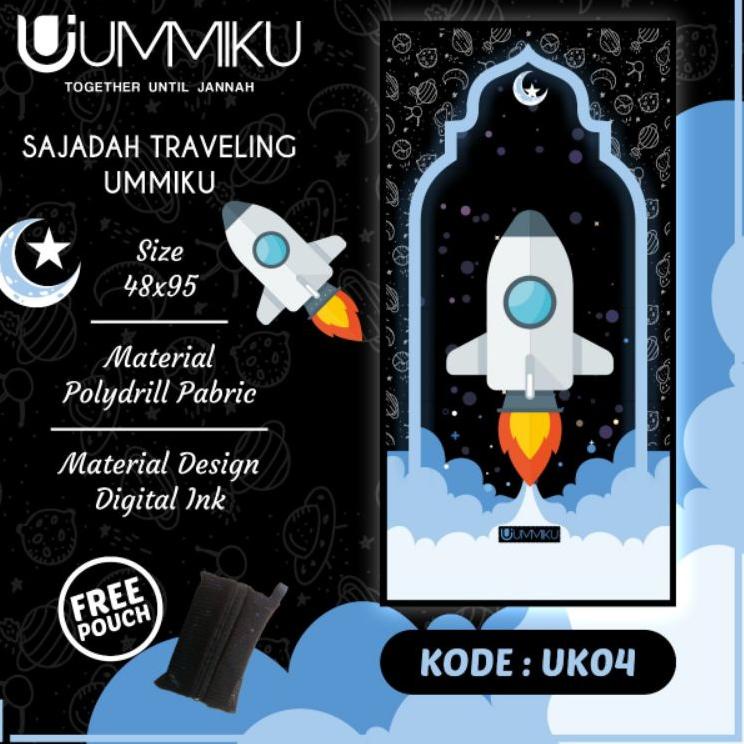 [Tob31au22ᴬ] Sajadah Travel Anak UMMIKU / Sajadah Lipat Motif Anak Anak / Sajadah Travelling