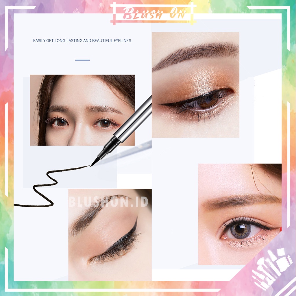 LAMEILA Eyeliner Waterproof Anti Air Anti Keringan Gold Silver Tahan Lama Long Lasting Eye Liner 1023